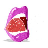 cartoon sneezing mouth