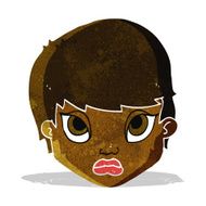 cartoon sulking woman N2