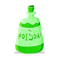 cartoon bottle of poison