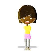 cartoon friendly woman N8