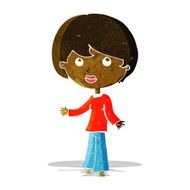 cartoon woman thinking N11