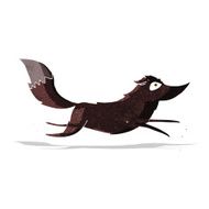 Cartoon Wolf Running N4