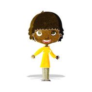 cartoon happy woman N41