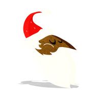 Cartoon Santa Face N5