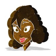 cartoon pretty woman N37