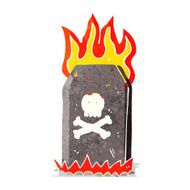cartoon spooky grave N11
