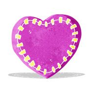 cartoon stitched heart N2
