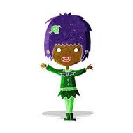 cartoon happy vampire girl N5