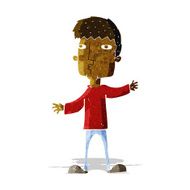 cartoon curious man N12