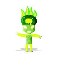 Funny Cartoon Robot N10