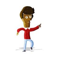 Cartoon Man Pointing N42