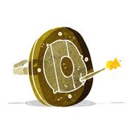 cartoon shield with arrow N2
