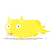 cartoon little dog cocking leg N2