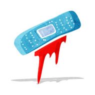cartoon bloody plaster N2
