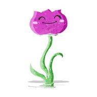 cartoon flower N142