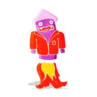 cartoon firework in business suit N2