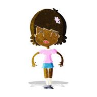 cartoon happy pretty woman N2