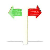 Cartoon Sign Post N21