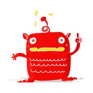 cartoon weird little alien N3
