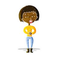 cartoon tired woman N4
