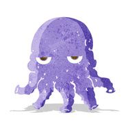 cartoon alien squid face N3