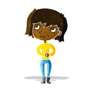 cartoon friendly woman N9