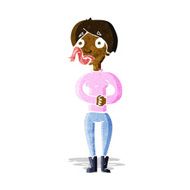 cartoon woman with snake tongue N3