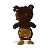 cartoon teddy black bear