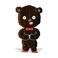 cartoon teddy black bear N2