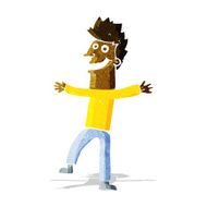 cartoon happy man N69