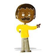cartoon man with mustache pointing N4