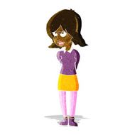 cartoon annoyed woman N30