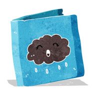 cartoon card with cloud pattern N2