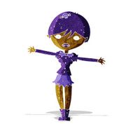 Cartoon Vampire Girl N42