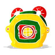 cartoon old deep sea diver helmet N2