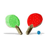 cartoon table tennis bats N2