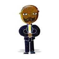 cartoon old man with mustache N5