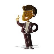 cartoon cool guy snapping fingers N2