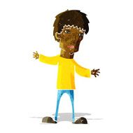 cartoon worried man N20
