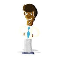cartoon happy man N70