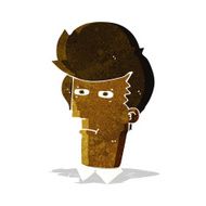 cartoon man narrowing eyes N6