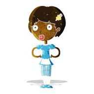 cartoon woman in french maid outfit N2