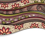 Vector Colored Floral Background Hand Drawn Texture N10