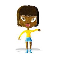 cartoon woman making gesture N6