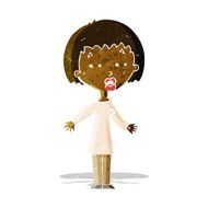 cartoon tired woman N5