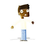 cartoon shocked man N36