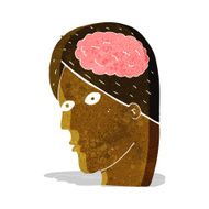 cartoon head with brain symbol N5