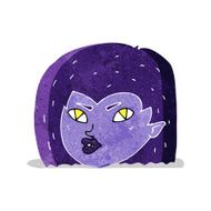 cartoon vampire face N3