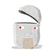 cartoon robot head N19