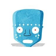 cartoon robot head N20
